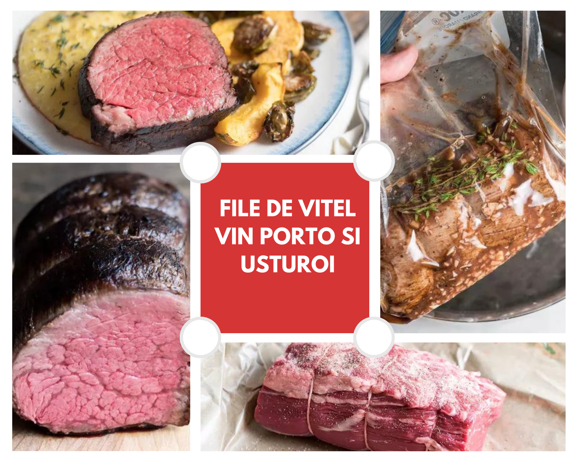 File de Vitel Vin Porto si Usturoi