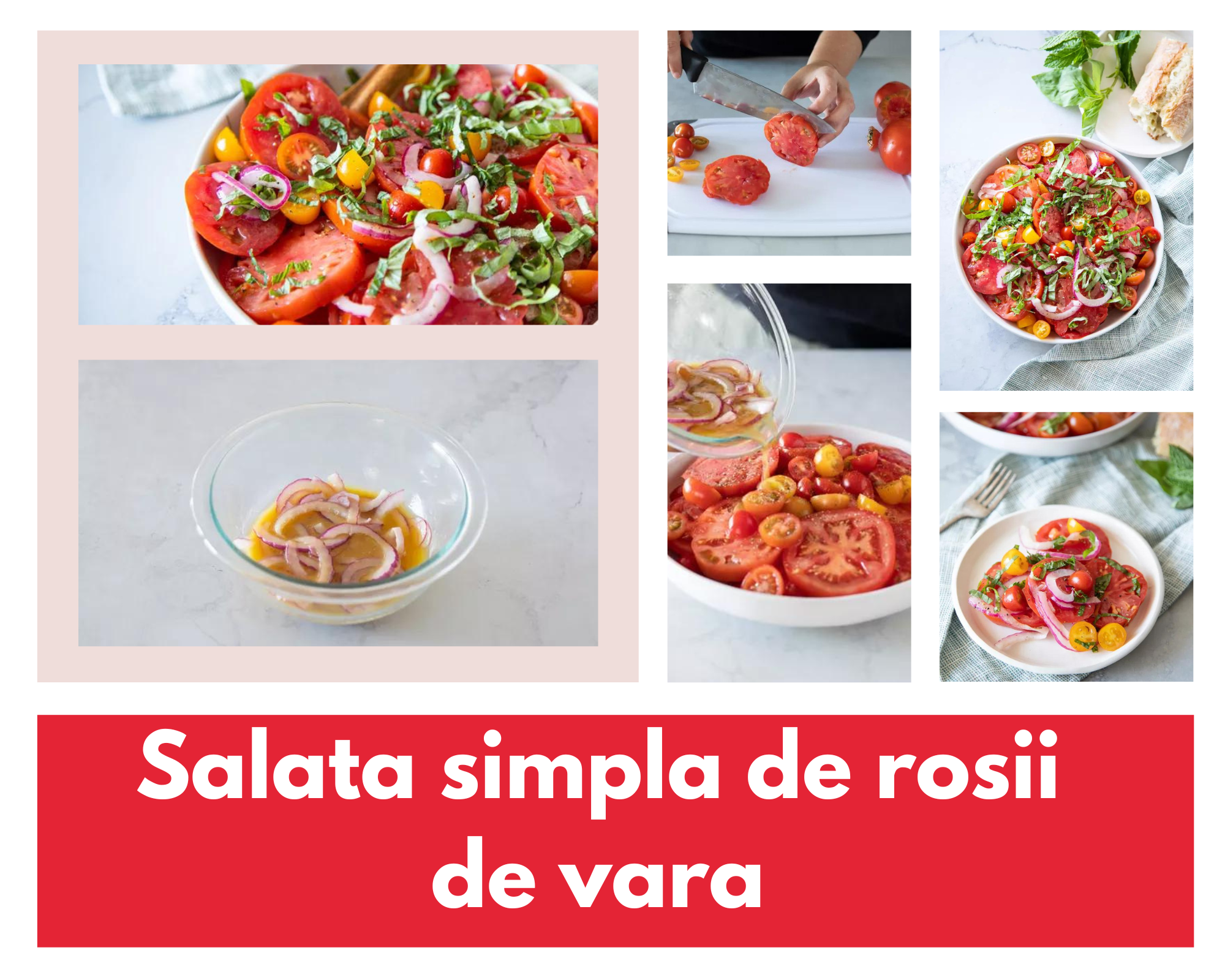 Salata simpla de rosii de vara