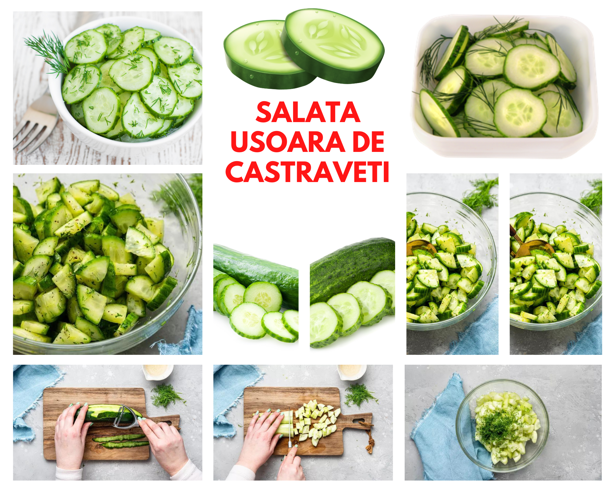 Salata usoara de castraveti