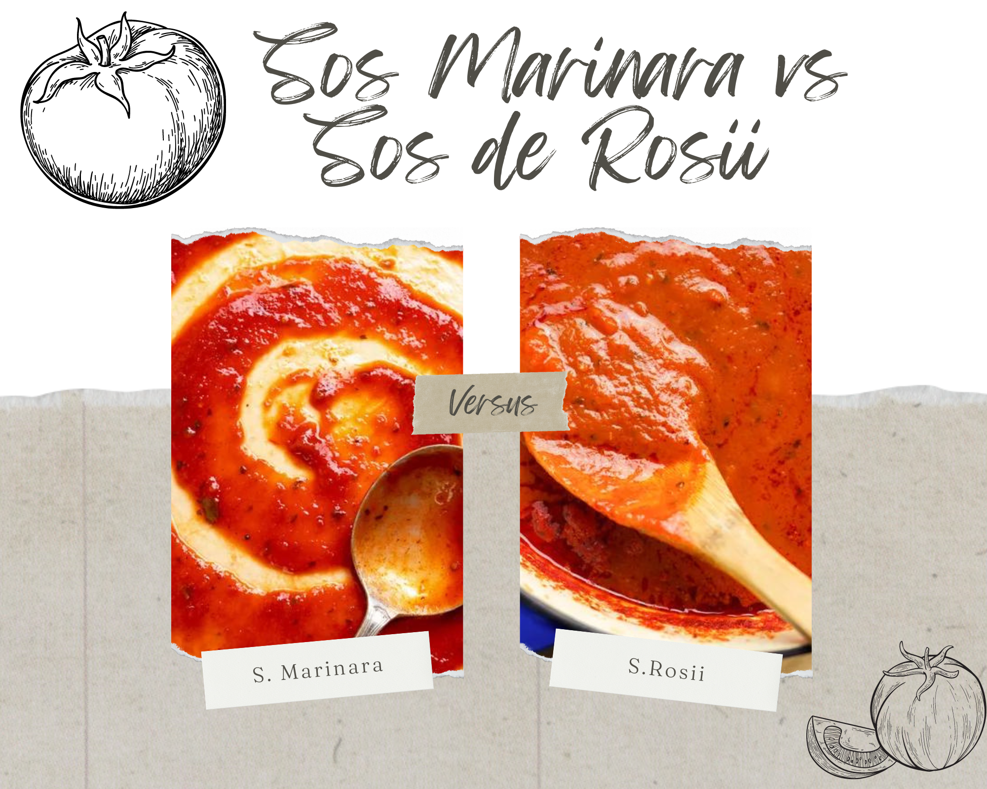 Sos Marinara vs. Sos de Rosii: Diferentele